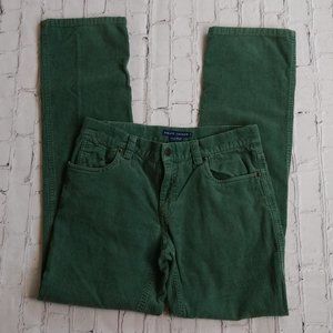 Ralph Lauren Green Corduroy Straight Pants Size 8